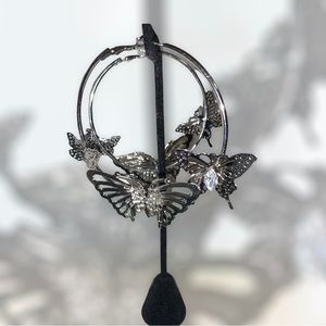 Too ButterFLY Hoop Earrings